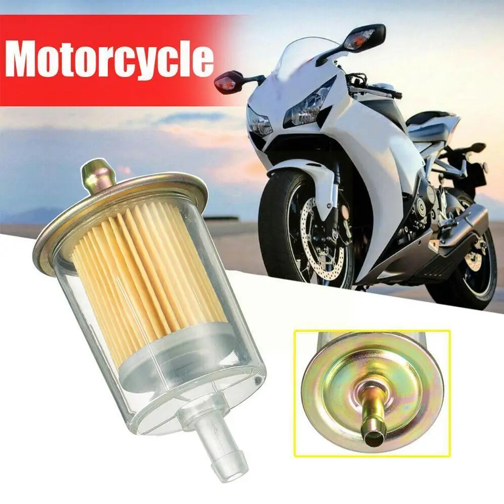 

Motorcycle Gasoline Filter Element Inline Gas Petrol Fuel Pipe Color Line Filter Accessories White 3/8 Tractor P0F8