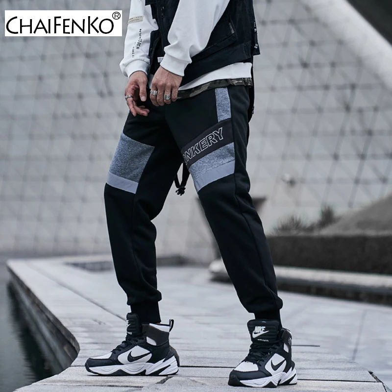 

CHAIFENKO Hip Hop Cargo Pants Men Fashion Harajuku Streetwear Men Pants Black Joggers Sweatpant Multi-Pocket Casual Harem Pants