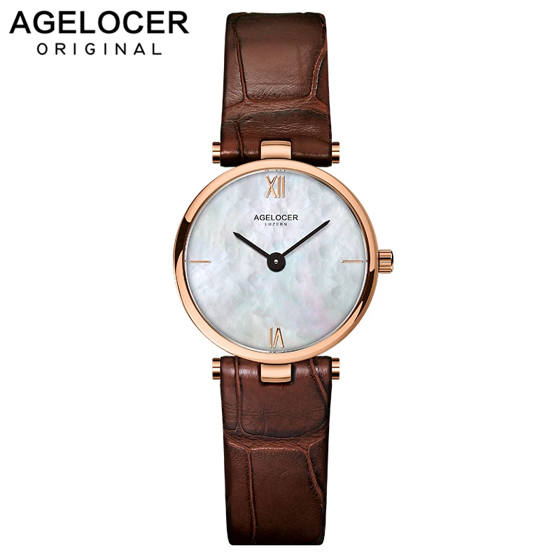 

AGELOCER Ladies Wrist Watch Women Waterproof Fashion Casual Quartz Watch Clock Women Dress Watches Montre Femme Relogio Feminino