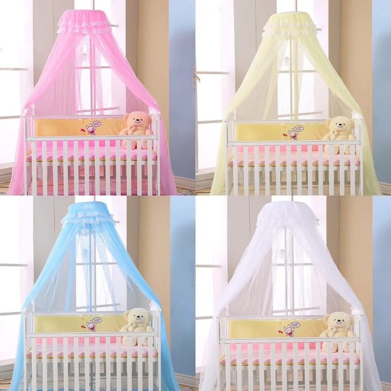 

Summer Mosquito Net for Baby Kids Anti-insect Mosquito Netting Breathable Baby Crib Net Elegant Baby Canopy Bed Curtains