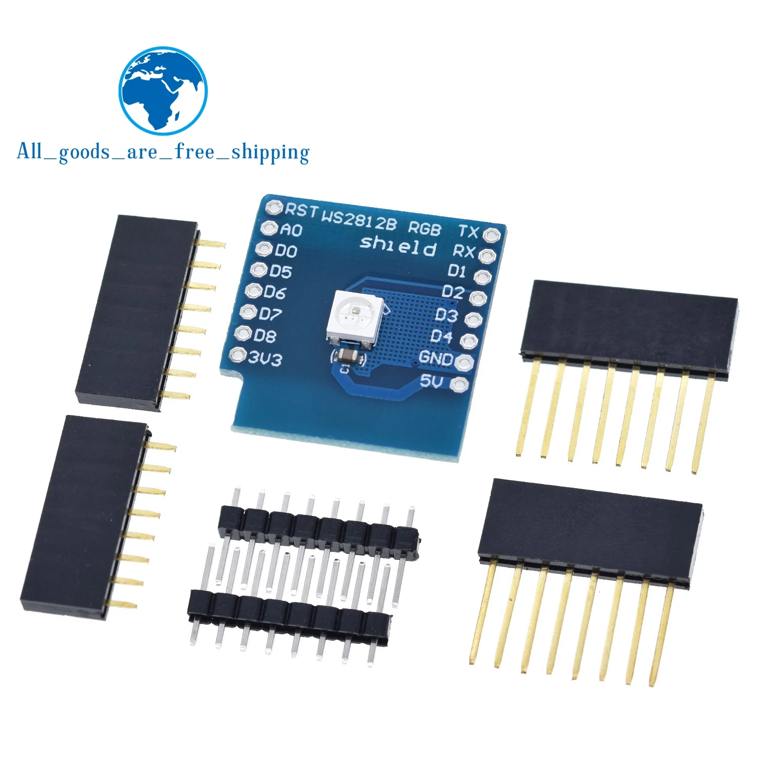 TZT WS2812B щит RGB для WeMos D1 mini|shield|d1 minimini |