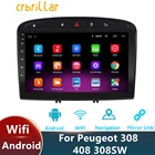 Автомагнитола 2DIN, Gps, Android, мультимедийный проигрыватель, подключи и работай, Mirrorlink, Wi-Fi, FM, HD, стереопроигрыватель для Peugeot 308 408