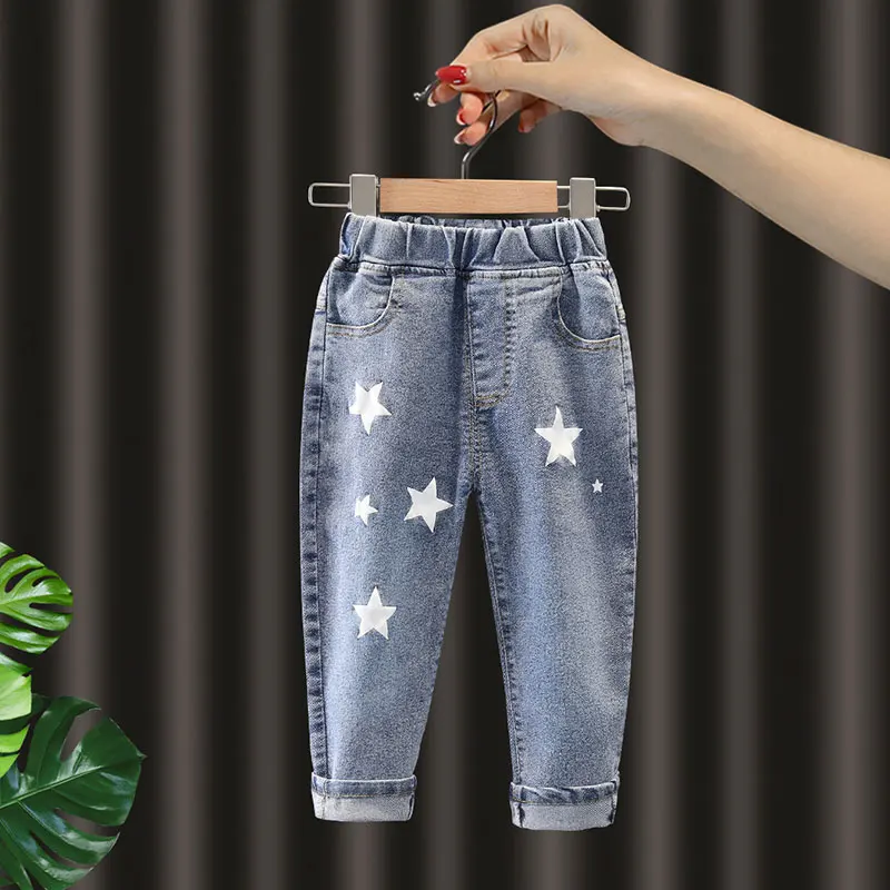 

Baby Boy Jeans Pants Cotton Blue Infant Toddler Children Jeans Denim Trousers Long Baby Boys Loose Pant Clothes 2-6Year