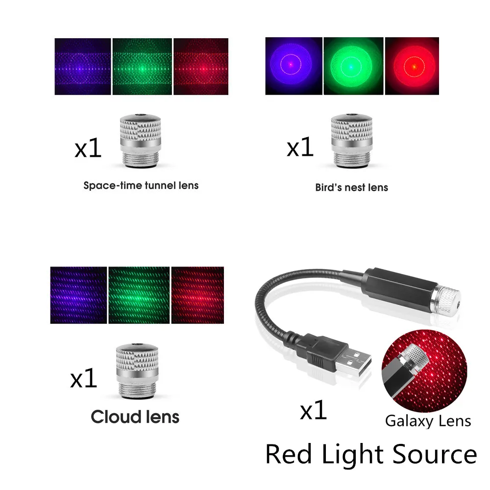 Ночник на крышу автомобиля декоративный светильник s USB светодиодный для