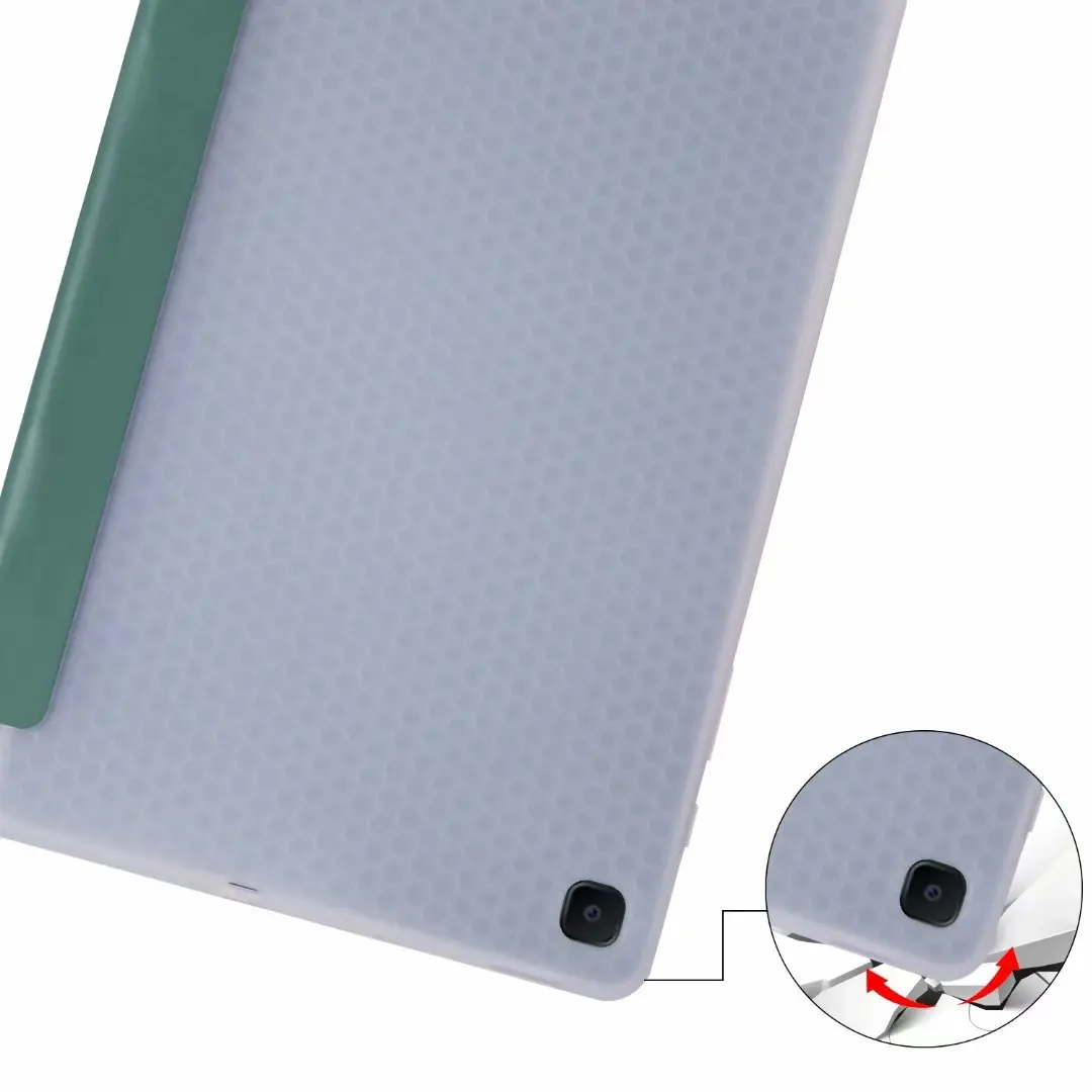 

case For Samsung Galaxy Tab S6 Lite 10.4 inch soft TPU cover P615 SM-P610 SM-P615 Tablet with pencil holder+screen protector