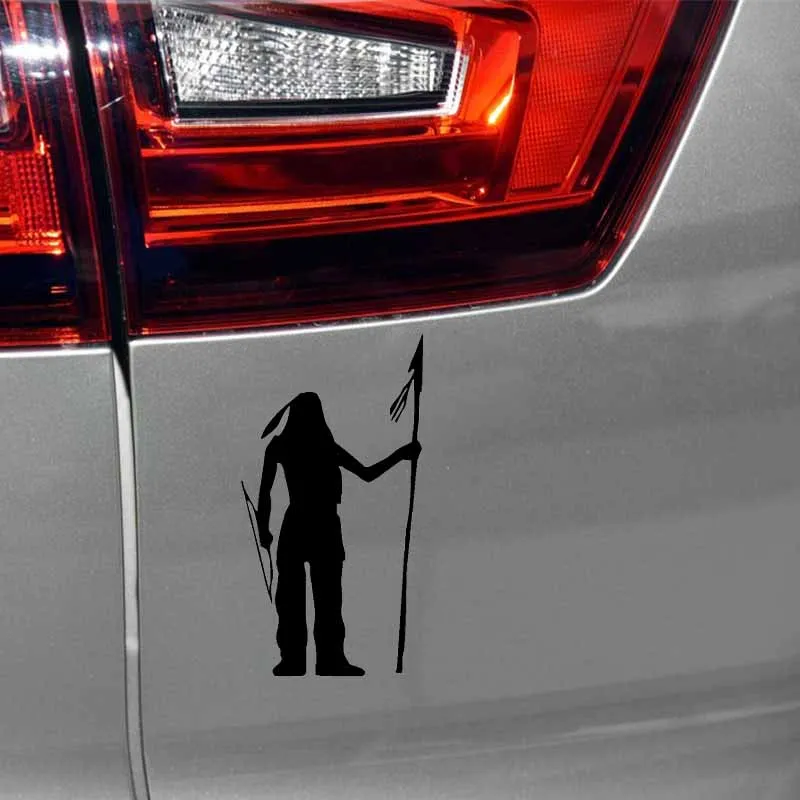 6.7CM*12.7CM Interesting Cartoon Warriors Car Sticker Decal Vinyl Black White A01-000090 | Автомобили и мотоциклы