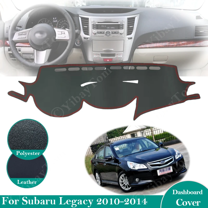 Нескользящий кожаный коврик для Subaru Legacy 2010 ~ 2014 чехол приборной панели ковер