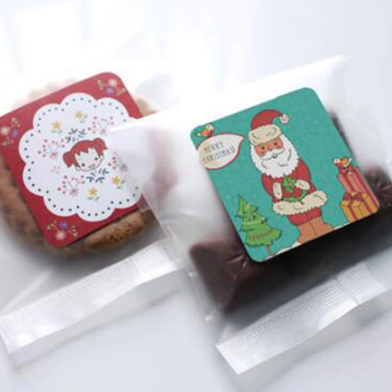 38 шт./корт. Рождественская атмосфера милые маленькие наклейки упаковочные