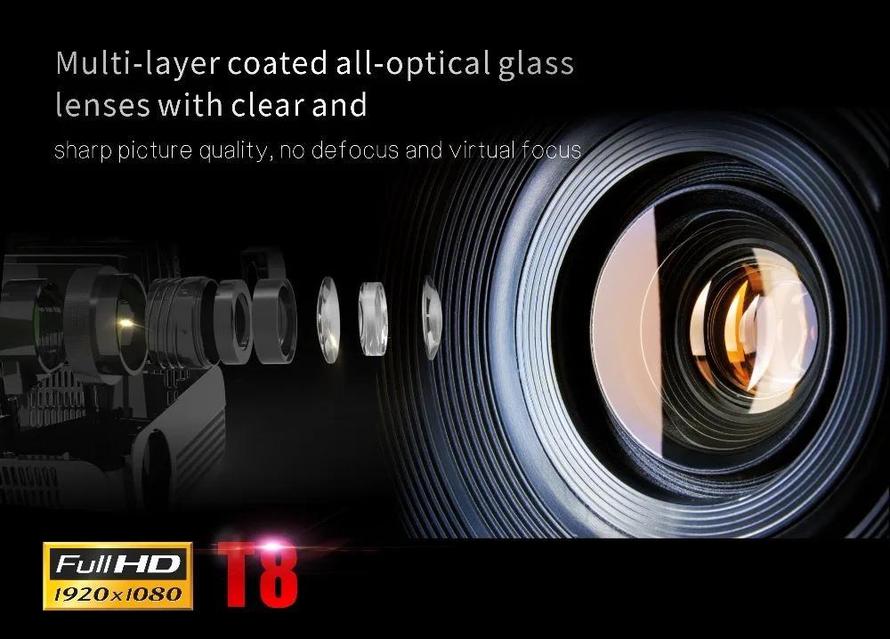 ByJoTeCH T8 светодиодный проектор 1920*1080 Full HD 1080P Android 7,1 4500 люменов Amlogic S905 2G 16G Proyector Beame домашний кинотеатр