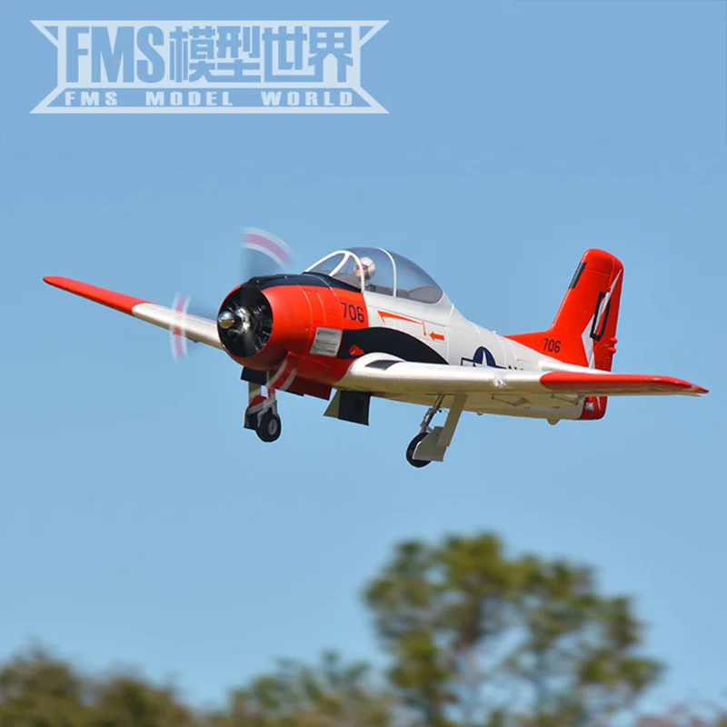 FMS 1400 мм T-28D Троянский конь Вторую мировую войну как настоящие радиоуправляемая