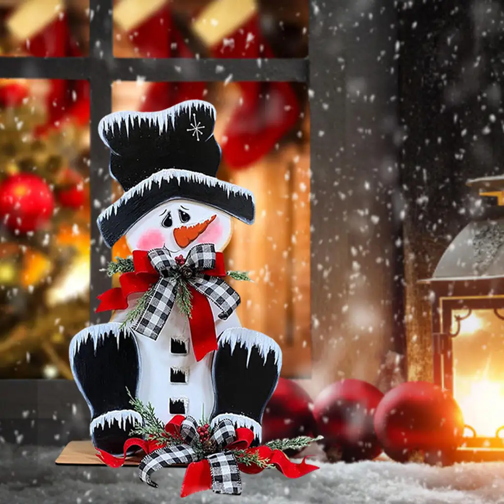 Искусственное Рождественское украшение в виде снеговика для рождественского