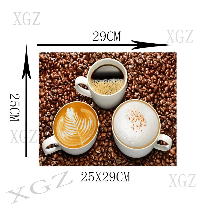 XGZ Large Mouse Pad Black Lock Edge Three Flavors of Coffee Computer Desk Mat Rubber Non-slip Game Accessories Csgo Dota Xxl | Компьютеры