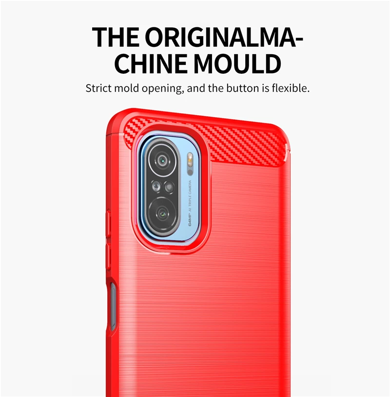 For Xiaomi Poco F3 Case Matte Silicone Soft New Carbon Fiber Slim Case For Xiaomi Poco F3 Cover For Xiaomi Poco F3 Mi 11 Case