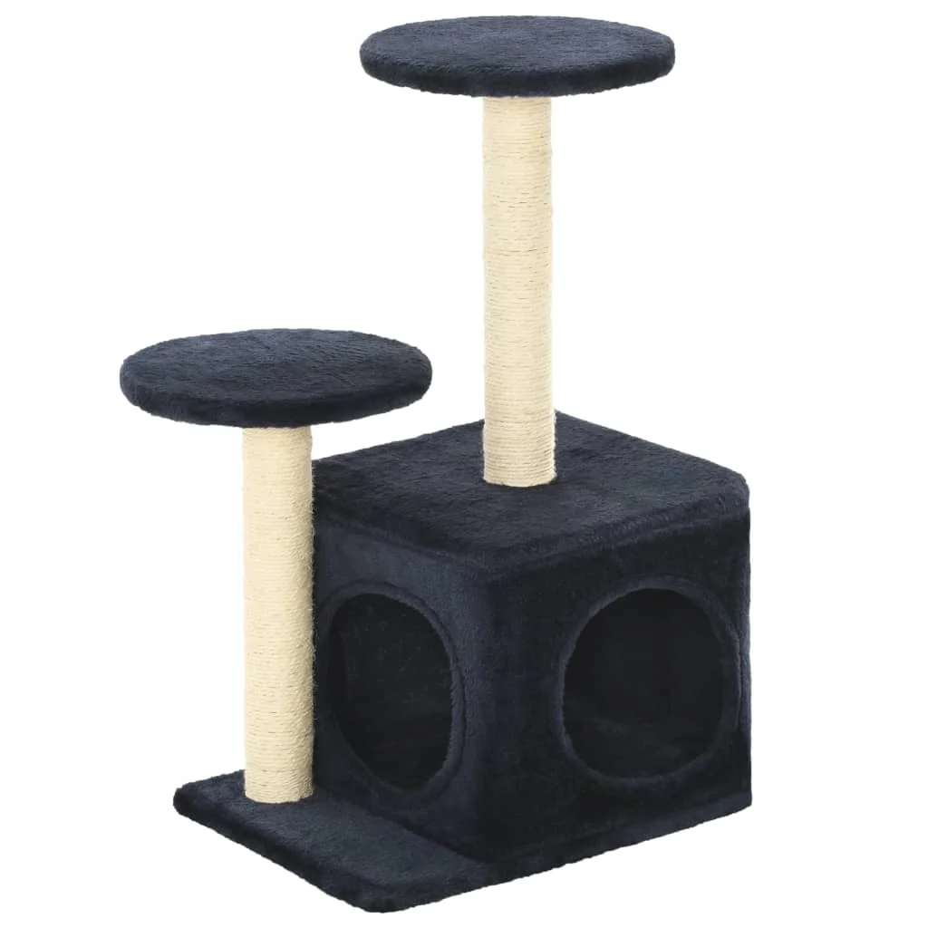 VidaXL Rascador para gatos con poste de sisal 60 см azul oscuro|Мебель и когтеточки| |
