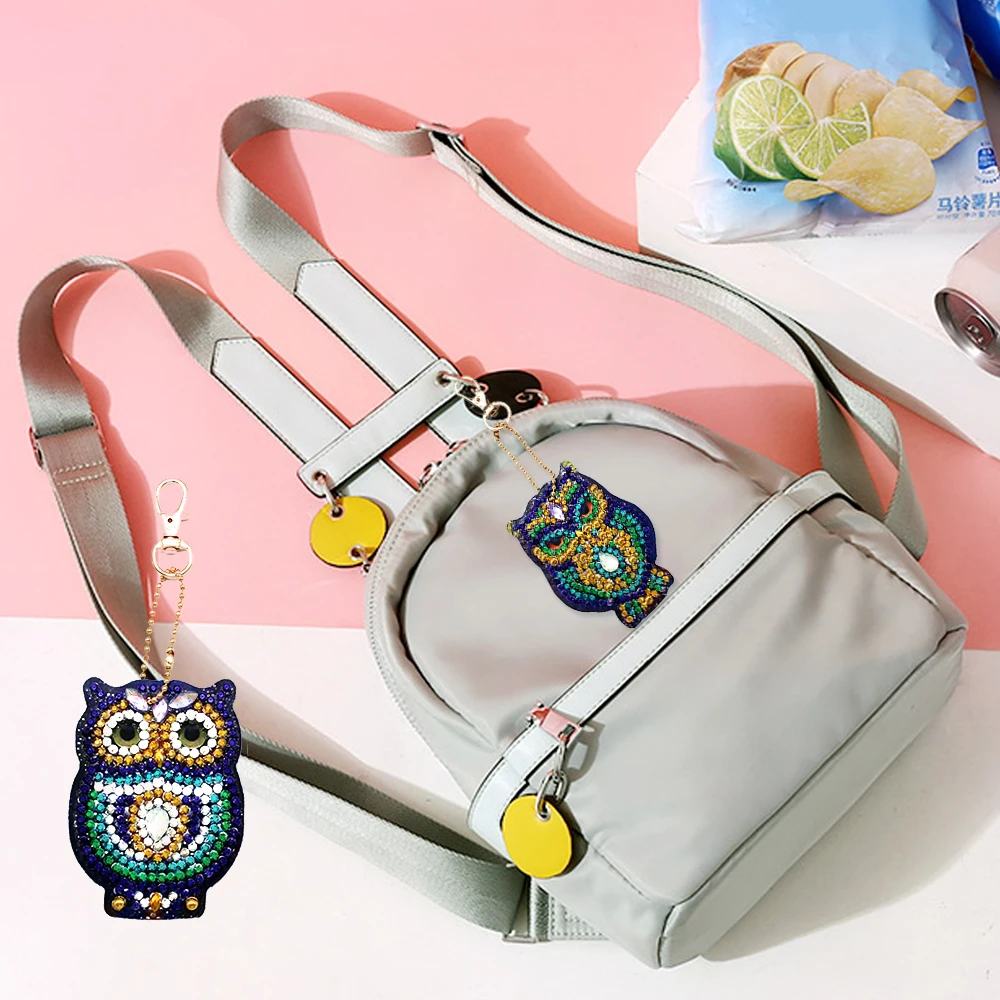 Брелок с алмазной живописью 5D брелок вышивкой в виде креста ювелирный кулоны