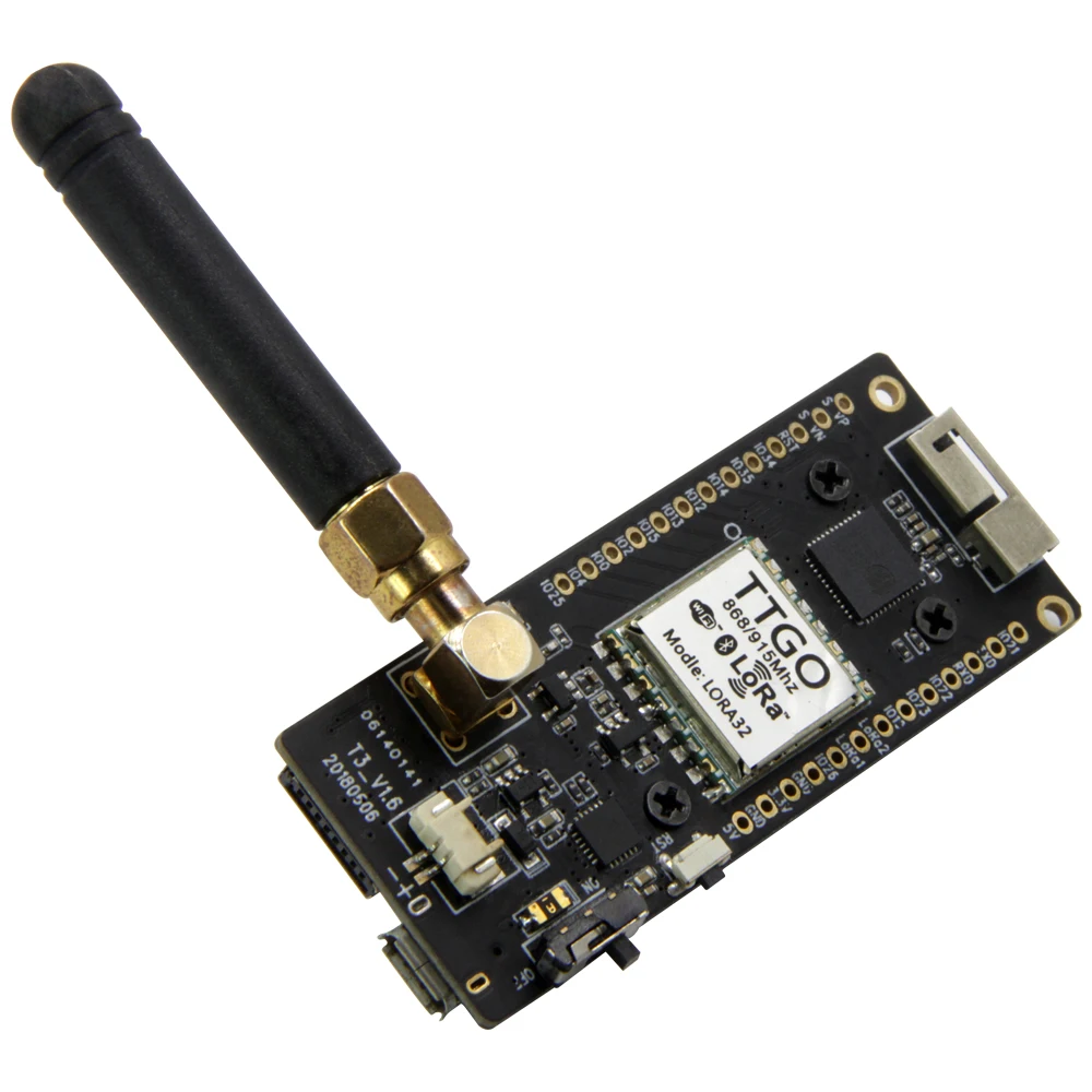 Лилиго®TTGO LoRa32 V2.1 _ 1 6 версия 868/915 МГц ESP32 LoRa OLED 0 96 дюймовая SD карта SMA Bluetooth WIFI