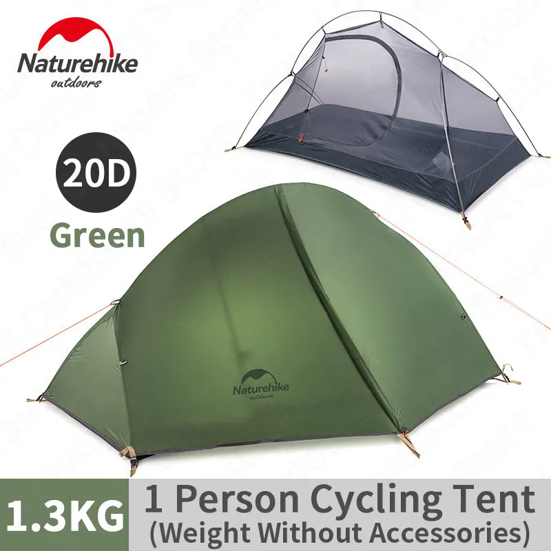 Палатка для велоспорта Naturehike 2022 сверхлегкая 20D силиконовая портативная кемпинга