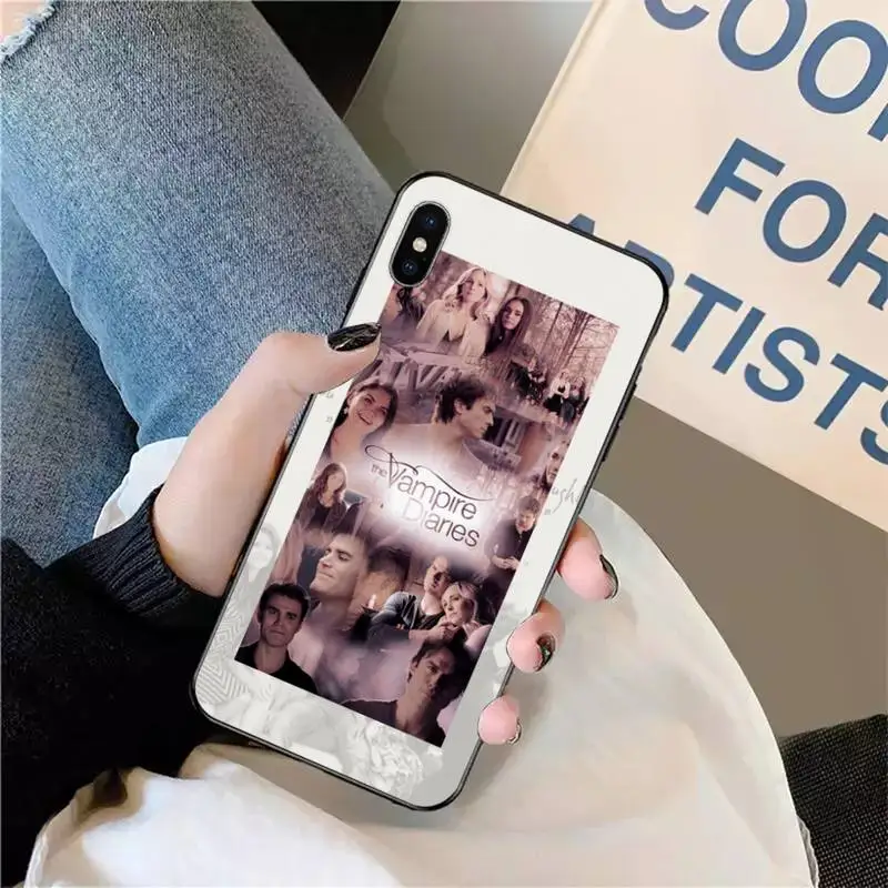 

The Vampire Diaries Stefan Damon Salvatore Phone Case for iPhone 11 12 pro XS MAX 8 7 6 6S Plus X 5S SE 2020 XR mini