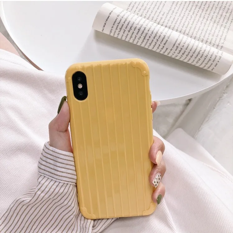 Мягкий чехол карамельного цвета для iPhone 6 6s 7 8 Plus X XR XS Max Ультратонкий багажа
