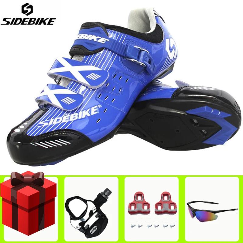 add all SIDEBIKE/Мужская обувь для велоспорта; комплект с педалью; sapatilha ciclismo; обувь для гоночного велосипеда; самоблокирующиеся велосипедные кроссовки; спортивная профессиональная обувь - Цвет: add all