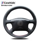 Черные сапоги из натуральной кожи чехол рулевого колеса автомобиля для Volkswagen Passat B5 VW Passat B5 VW Golf 4