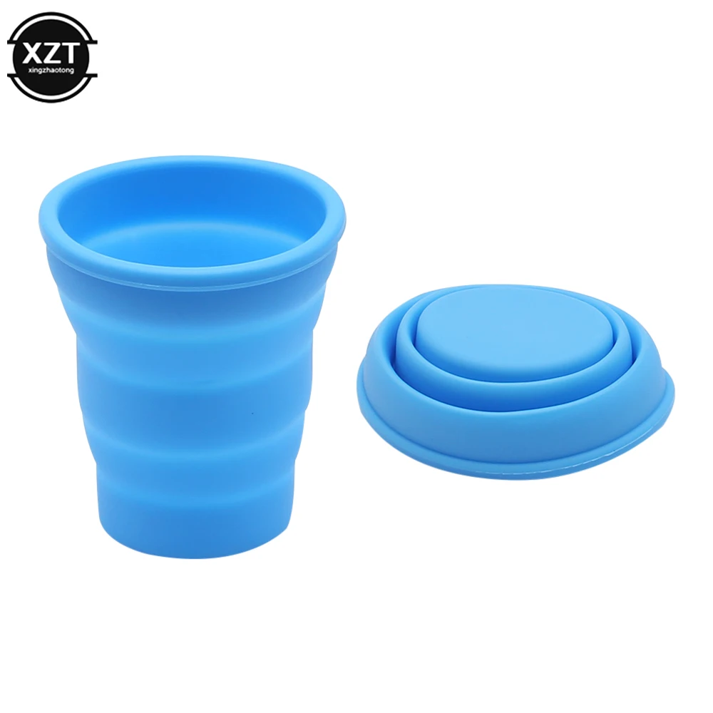 

Hot Sales Portable Silicone Retractable Folding Water Cup Outdoor Telescopic Collapsible Drinking Cup Travel Camping Drinkware