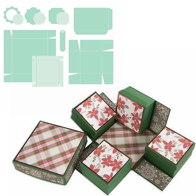 Роскошный сюрприз 4 маленьких коробки встроенная Подарочная коробка