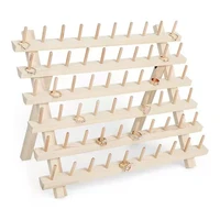 wooden ring jewelry stand display storage jewelry organizer holder sewing thread rack foldable desktop display store decoration