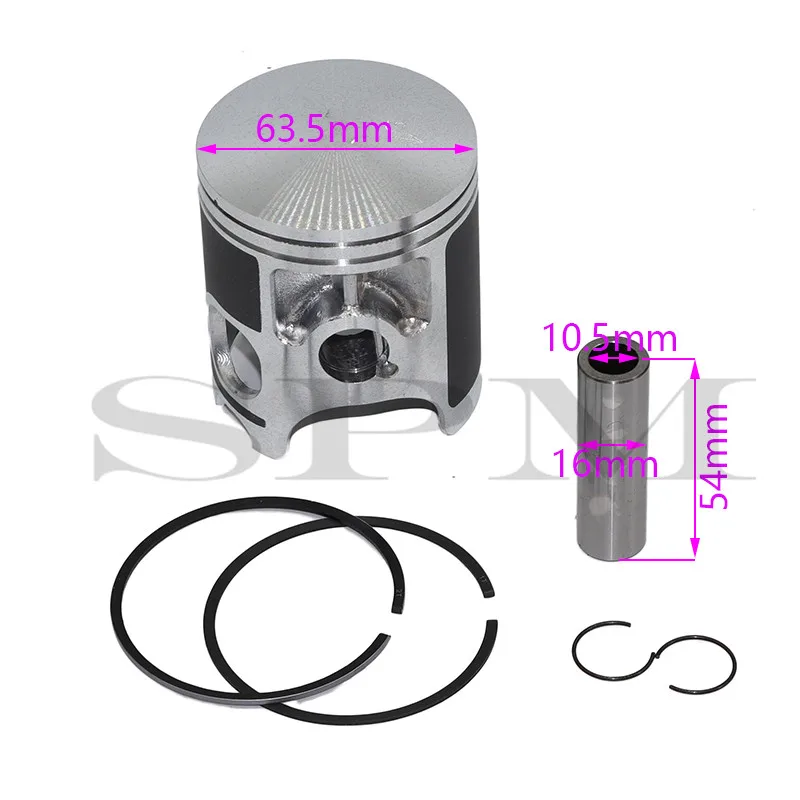 Оригинальные запчасти для двигателя мотоцикла поршень 64 мм RD350 набор блоков