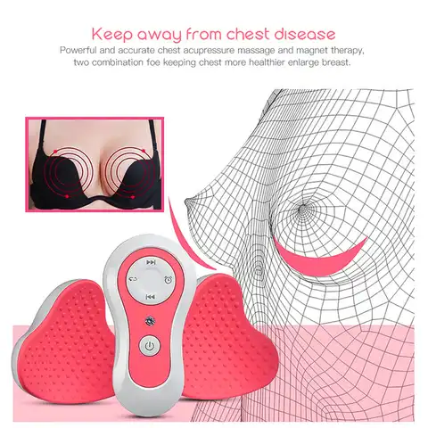 Магнитное Устройство для увеличения груди, Электрический массажер для увеличения груди, устройство против провисания груди, акупрессурный...