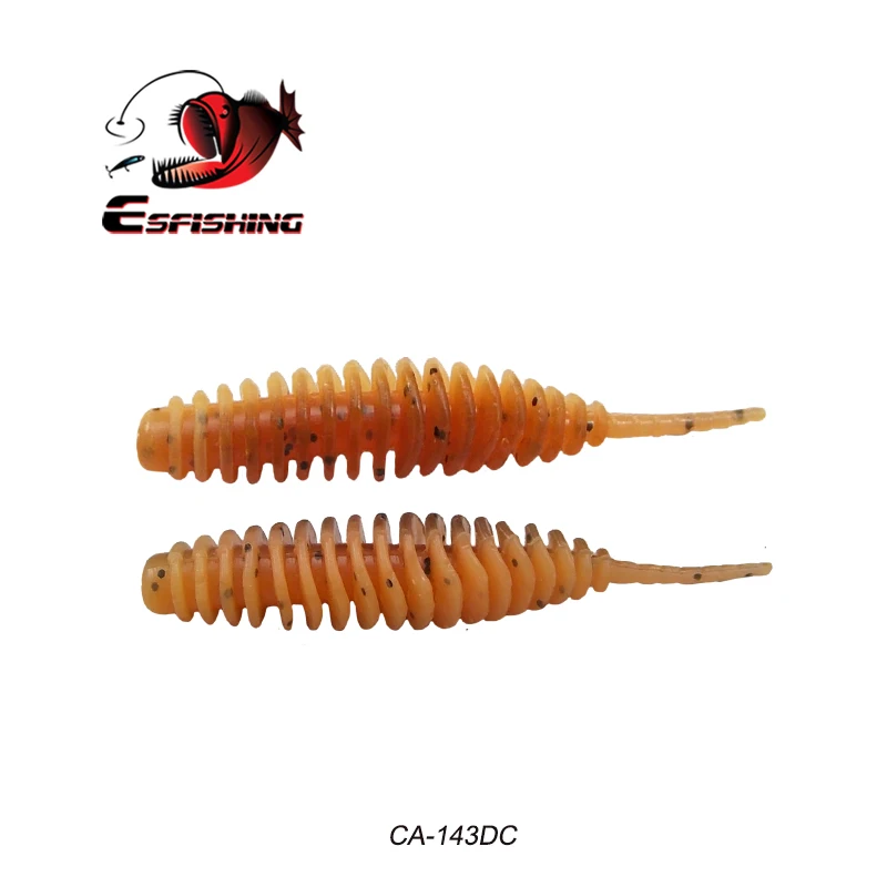 CA143DC ESFishing червячная Приманка Мягкая приманка танта 38 мм 90 мм 12 шт. 8 шт. рыболовные приманки, рыбалка Карп Рыбалка бас приманка Isca искусственное ПВА - Цвет: CA143DC