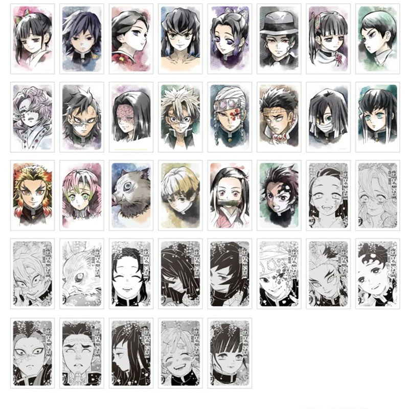 

37Pcs/Set Anime Demon Slayer: Kimetsu no Yaiba Kamado Tanjirou Nezuko Photocard Character Card