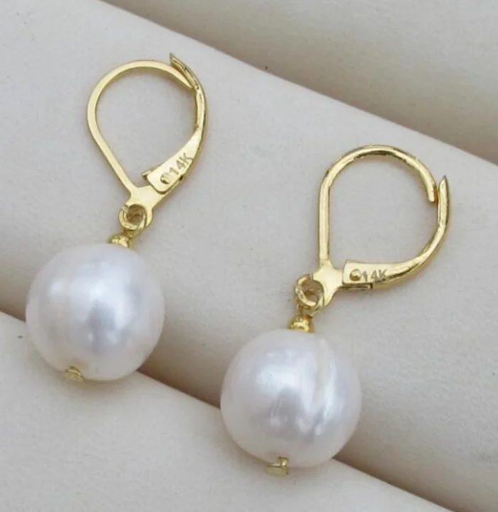 Лидер продаж AAA + 8 5 9 мм натуральные круглые серьги с белыми жемчужинами роскошные