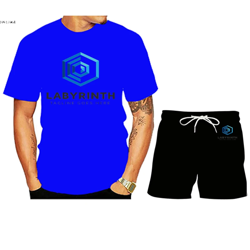 

Personalized fashion 3D-printed high exercise running suit lost in summer fashion new men's T-shirt + running shorts suit