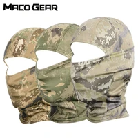 summer tactical camo balaclava camouflage army full face mask running skiing cycling hunting hiking scarf bicycle helmet cap men