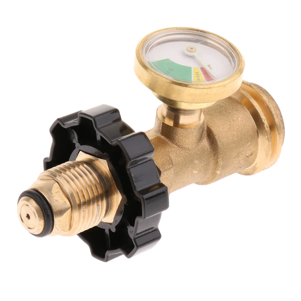 

Heavy Duty Propane Tank Gauge Gas Fuel Grill BBQ with Pressure Level Meter