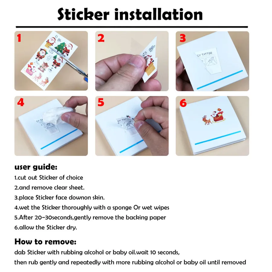 SMATRUL беспроводные световые Сменные наклейки на Рождество наклейка тему