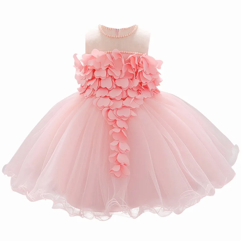 Платье для маленьких девочек с вышивкой и бантом 0-от 24 мес. до 1 лет Одежда платье