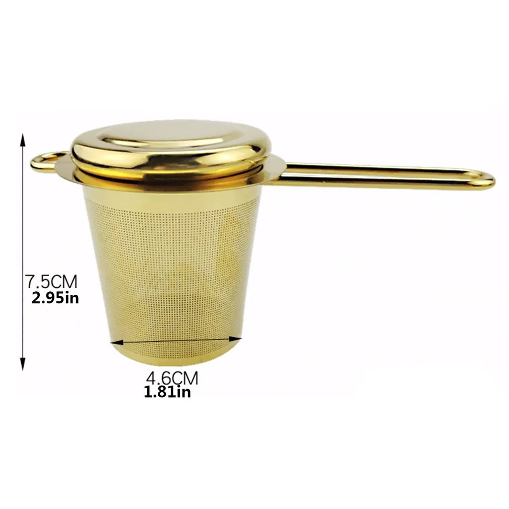 

Practical 304 Stainless Steel Tea Leakage Tea Strainer Light Luxury Stainless Steel Tea Strainer Tea Barrel