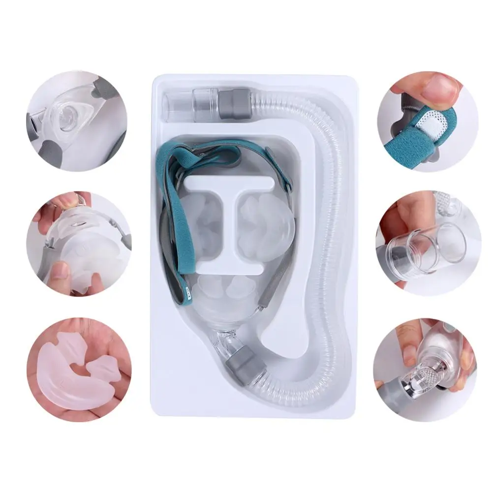 WNP НАЗАЛЬНЫЕ подушечки маска для CPAP трубка для сипап BiPAP вентилятор сна 3 размера универсальная подушка против храпа дыхательный респиратор