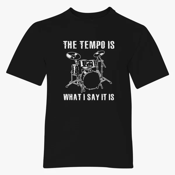 

Барабанная музыкальная группа Tempo, набор ударных барабанов, забавная футболка