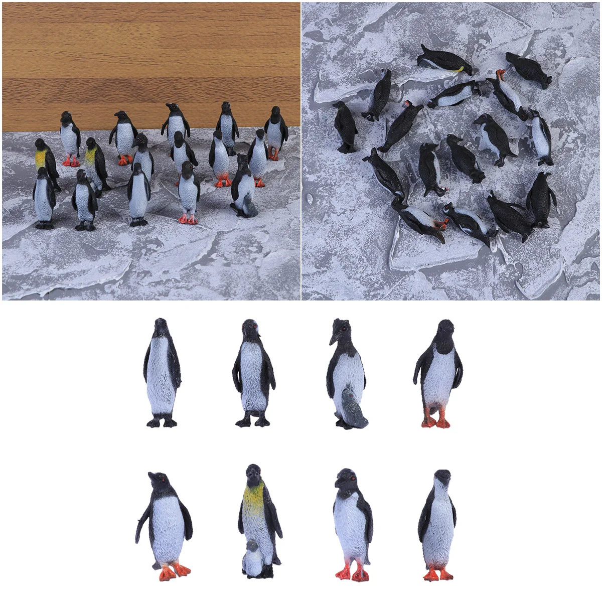 

16pcs Fun Kid Ocean Park Penguin Animal Model Simulation Penguin for Home Decoration