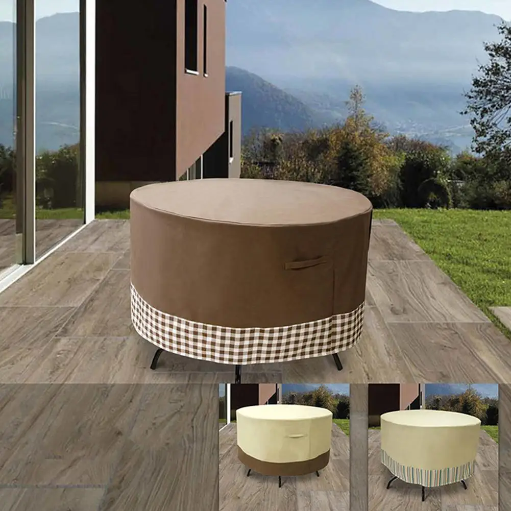 

4sizes Waterproof Outdoor Patio Garden Round Table Covers Outdoor Furniture Waterproof Covers Rain Snow Dust Protector