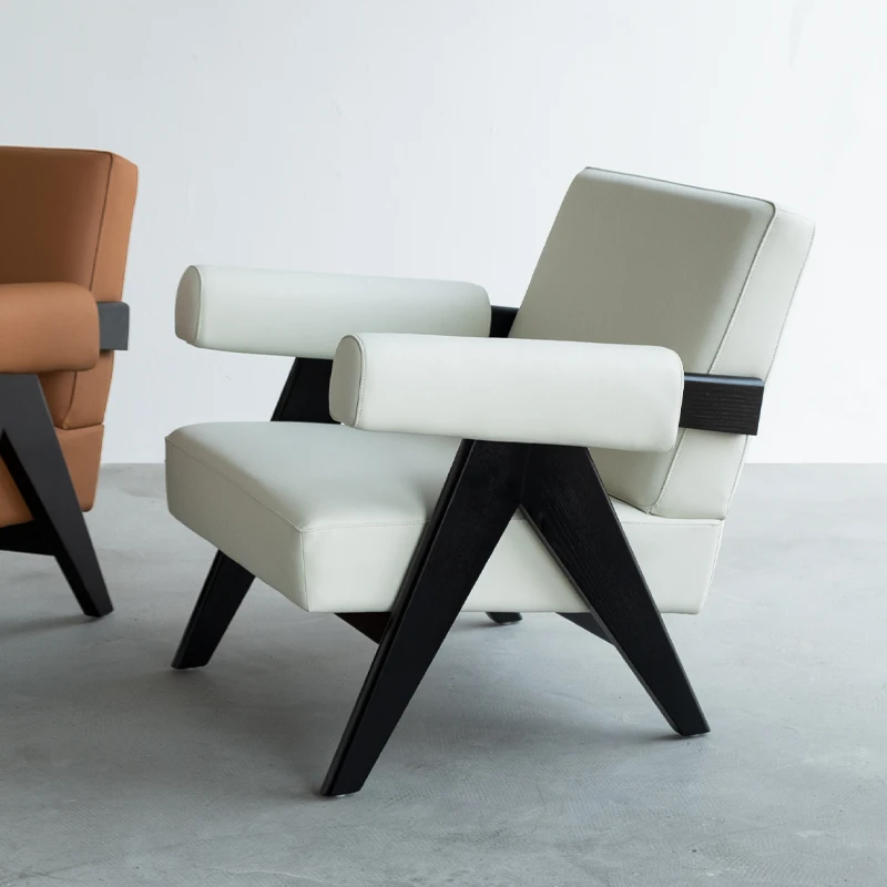 GY Nordic в античном стиле Деревянный Кресло для отдыха PJ дизайнерское кресло тихий