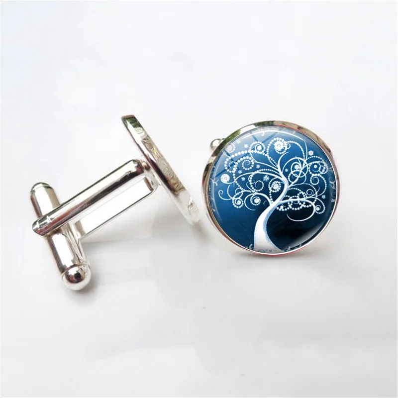 Набор мужских запонок Древо жизни свадебные запонки рубашка костюм с деревом