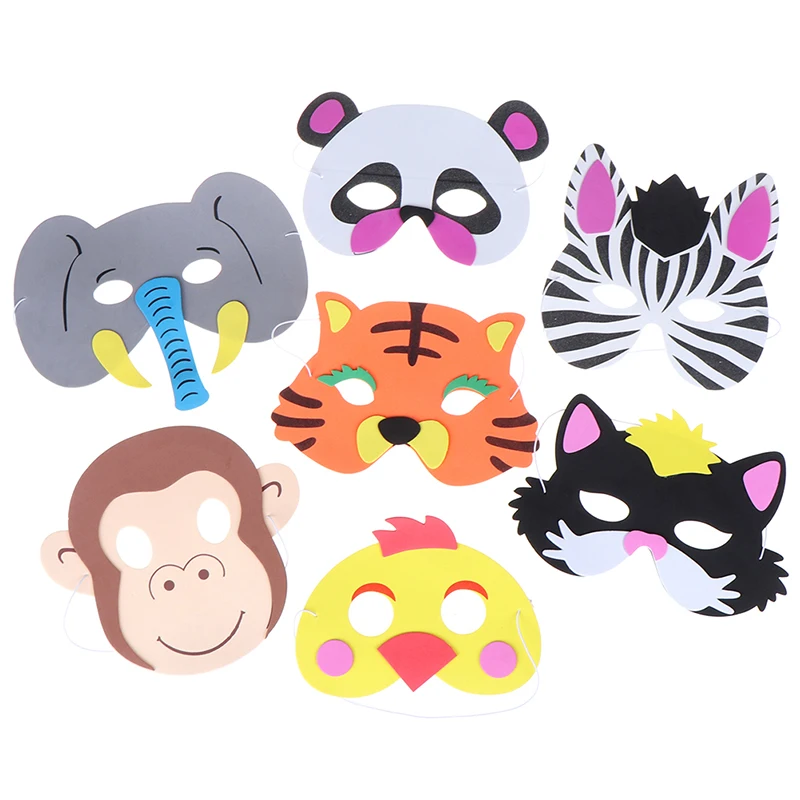 1 шт. Мультяшные маски с животными товары для дня рождения костюм зоо маска