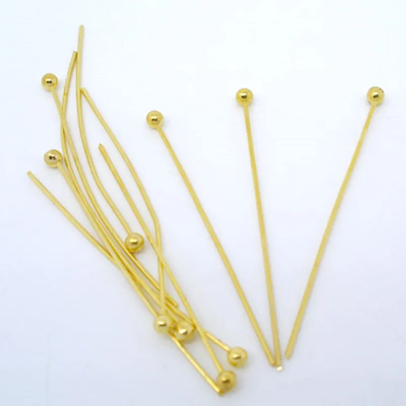 DoreenBeads 500 шт золотой цветной шарик шпильки 0 5x25 мм (24 калибра) (B03399) | Украшения и
