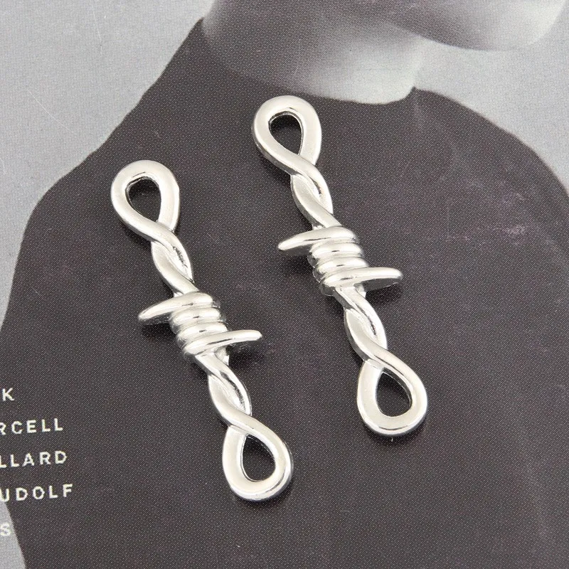 10 шт., подвеска «8» из пеньковой веревки, 34 х10 мм