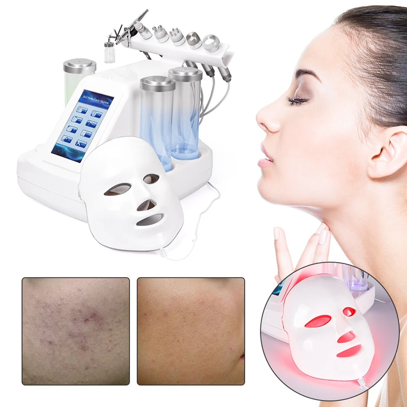 7 в 1 Hydra дермабразия Aqua Peel чистая уход за кожей BIO Light RF вакуумная Очистка лица Гидро Вода кислородная струйная очистка машина