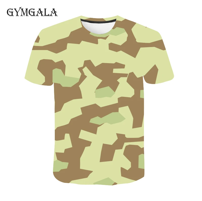 3D печать с коротким рукавом тактическая Боевая Футболка Мужская охотничья